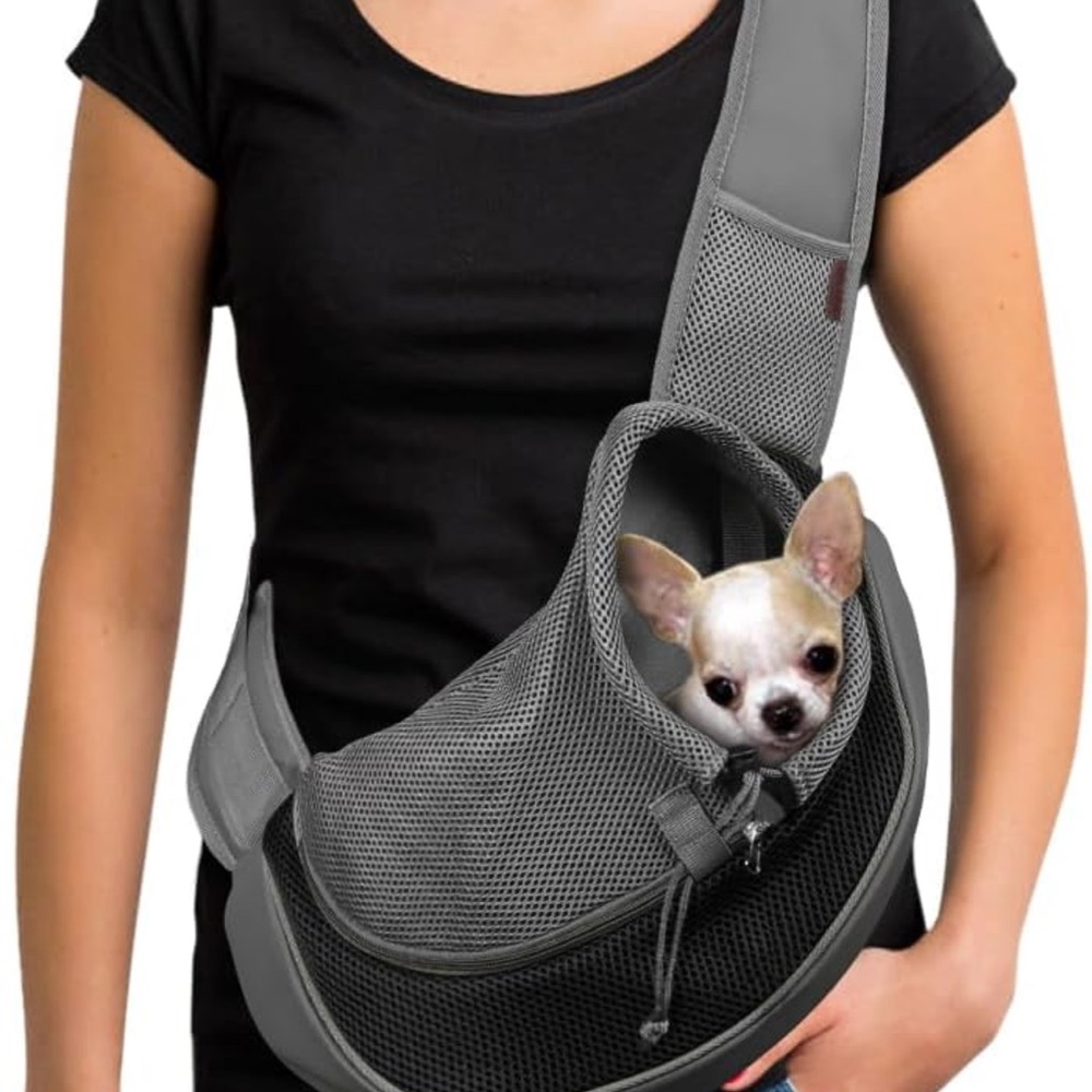 Gray Pet Sling Carrier Size M